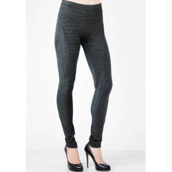Helmut Lang Eclipse Seamed Leggings in Gray Multi size medium - Picture 1 of 11